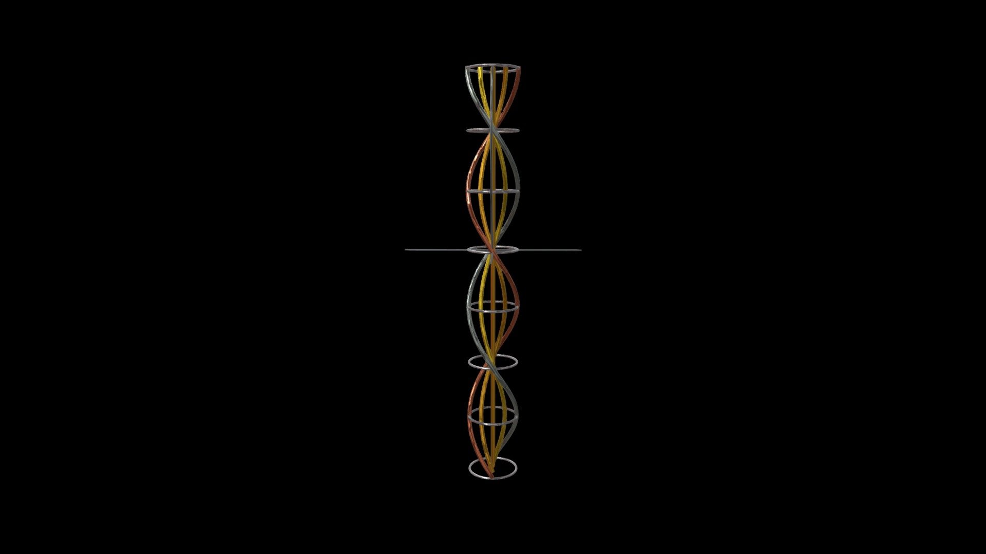 8 Chakra system with Ankh in man