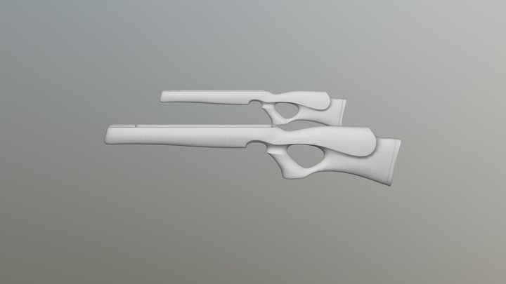 Gun Stock 3D Model