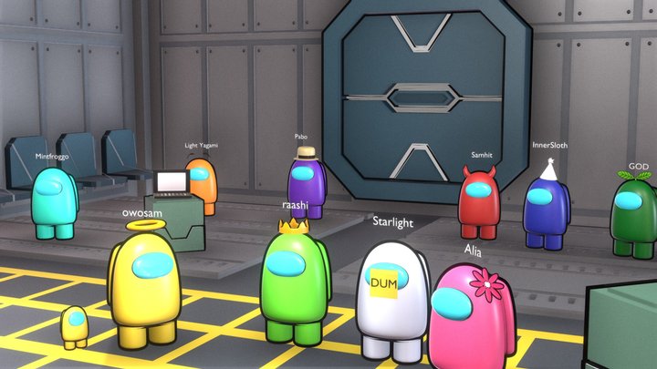 Among Us Lobby (New) 3D Model