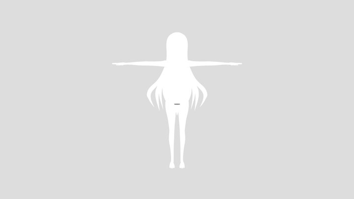 赤裸天使_巡音版_落翅 3D Model