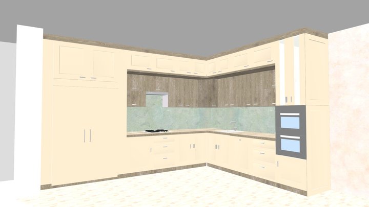Кухня мебель 3D Model