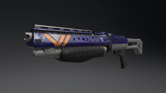 Vanguard Shotgun - Destiny Fan Art 3D Model