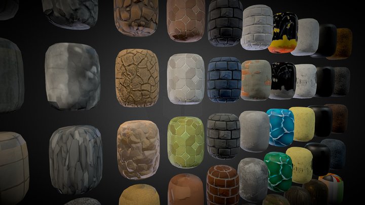 Material Library [showcase only] FREE 3D Model
