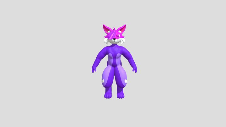 [ furry ] Card_host own model 3D Model