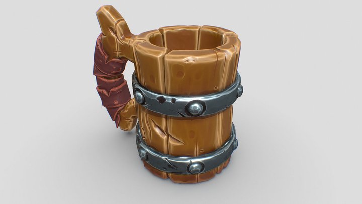 Beer Mug 3D Model With PBR Textures 3D Model