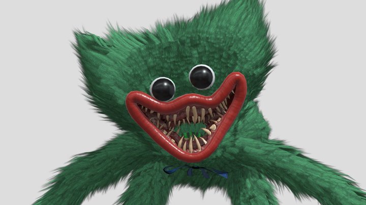 Mini_green_huggy 3D Model