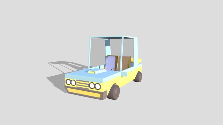 Car Cartoon 3D Model