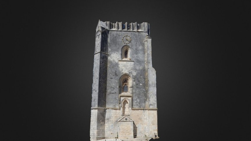 Tour porche, église de Marsilly (17)