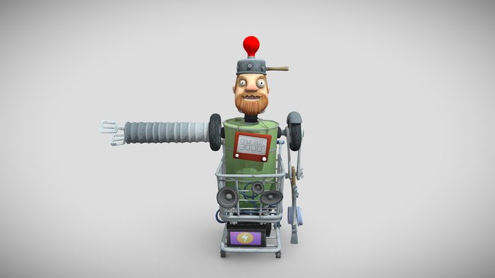 Robo-Dave - PVZ Garden Warfare 2 – Modelo 3D gratuito STL