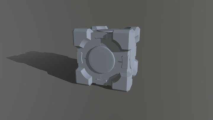 Cube Heart - Portal (highpoly) 3D Model