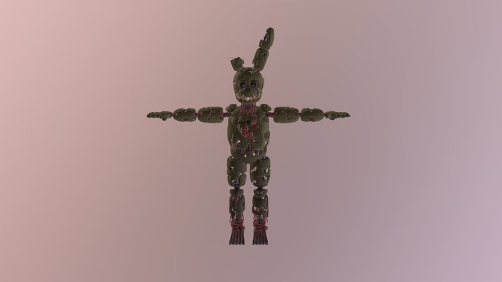 Springtrap-v4-by-e A 3D Model