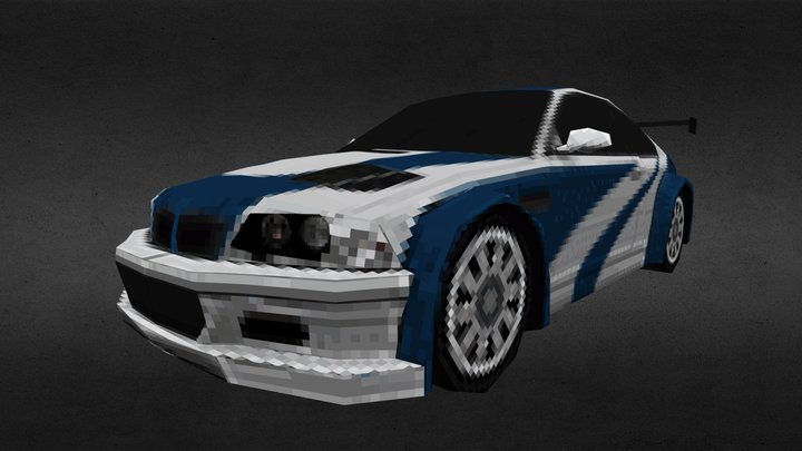 BMW M3 GTR - PSX Style (MW 2012 Java) 3D Model
