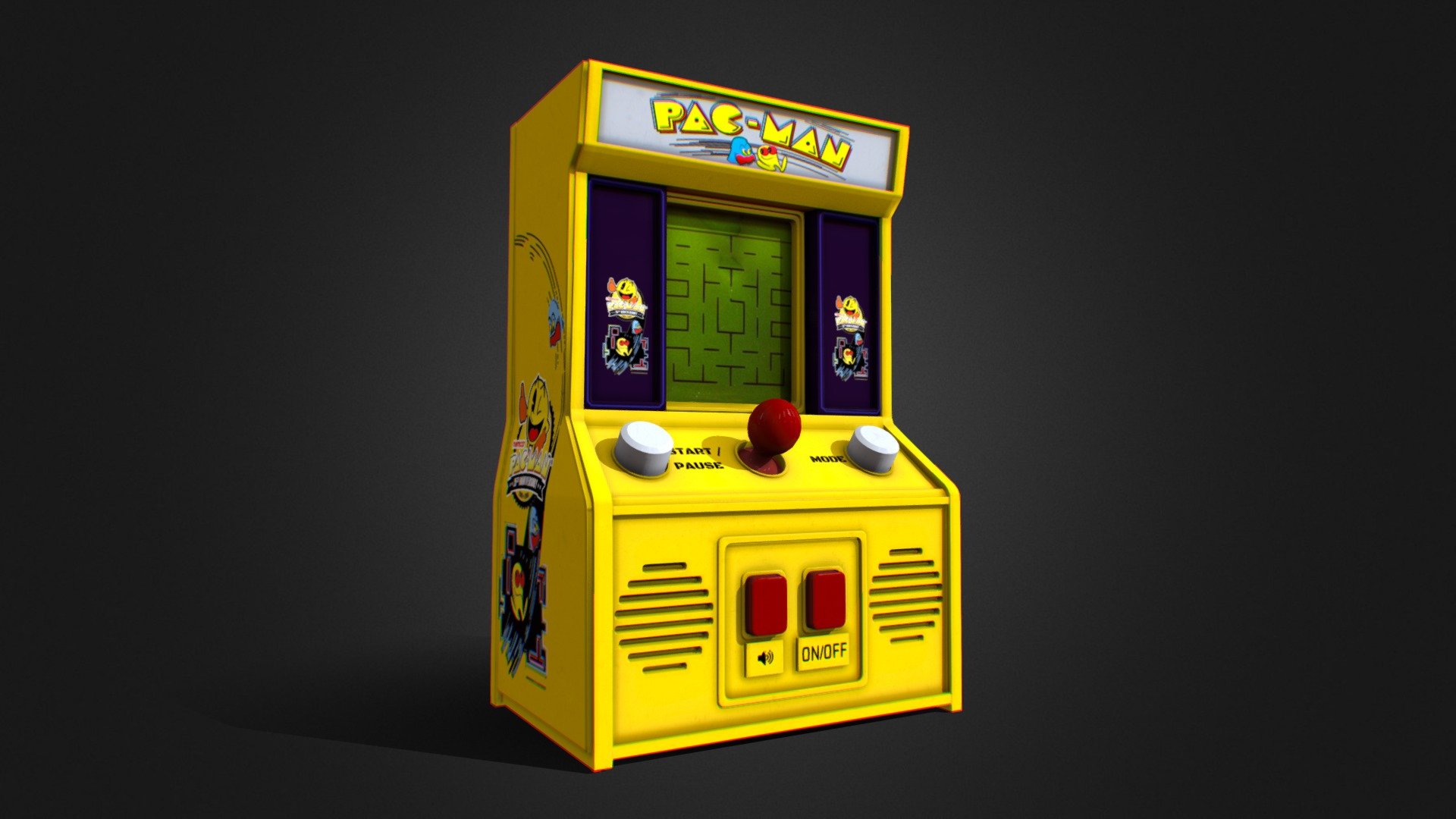 PAC MAN - 3D model by Chethan Kumar (@chetu) [f51fb5f] - Sketchfab