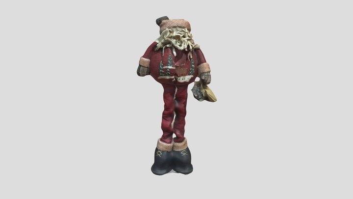 Santa Decoration 3D Model