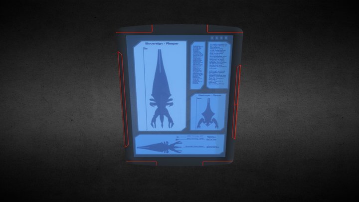 Mass Effect 3 PDA2 3D Model