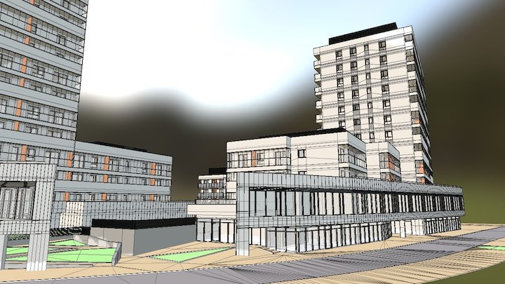 Residential housing 3D Model