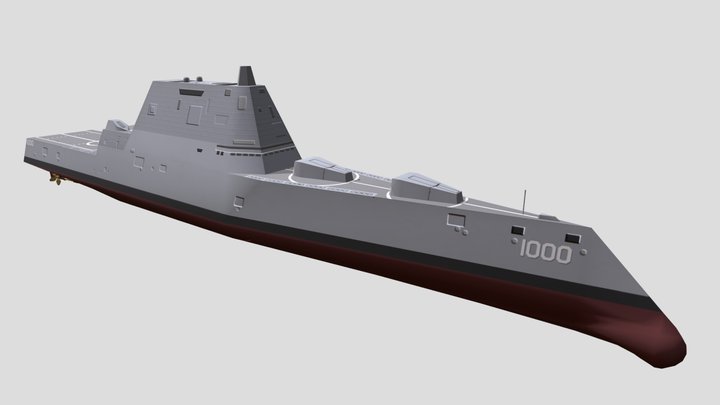 USS Zumwalt (DDG-1000) 3D Model