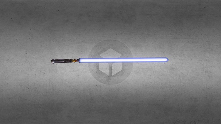 Ligthsaber Blue 3D Model
