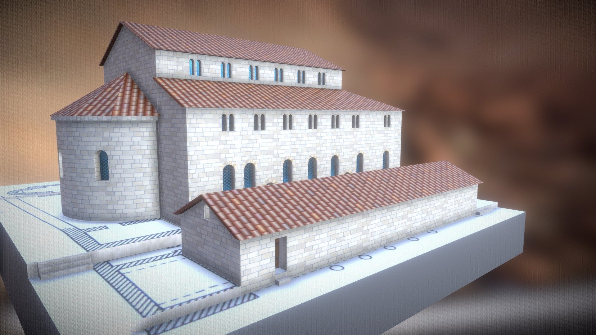 Basilica-in-Basilica, XIII c AC, Chersonesus — Sketchfab embed 3D viewer