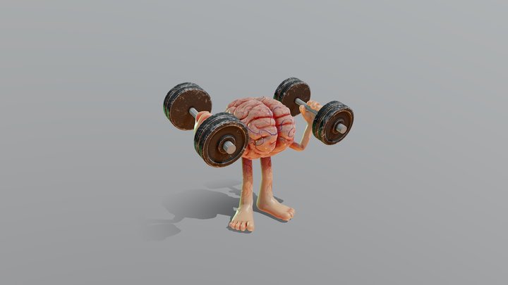 Fitness Brain 3D Model