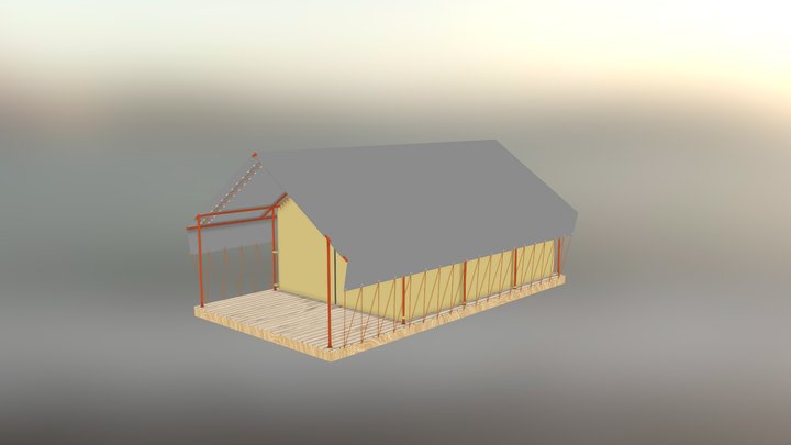 Tent for Glamping Terma Suite-4 3D Model
