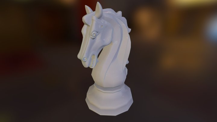 Chess Horse 3D Model