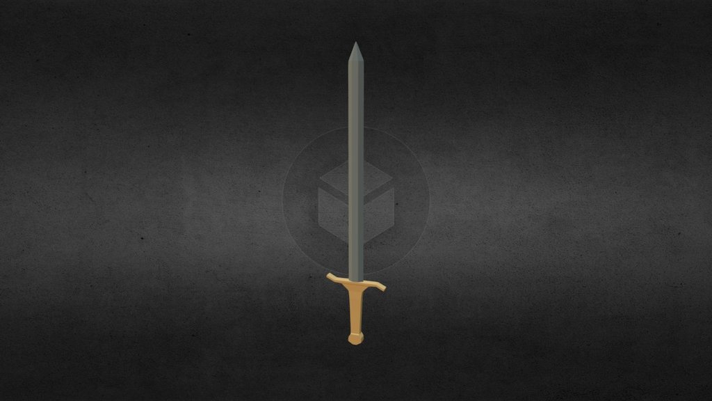 Sword Low-Poly (77 faces) || Downloadable