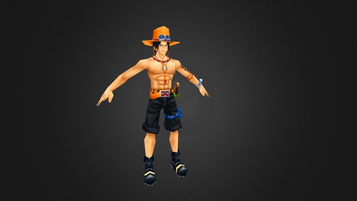 Ace One Piece 3D Model