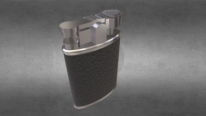 Fancy Lighter (Low Poly Game Ready) 3D Model