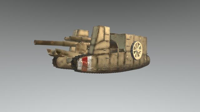Gun Carrier Mark I. 3D Model