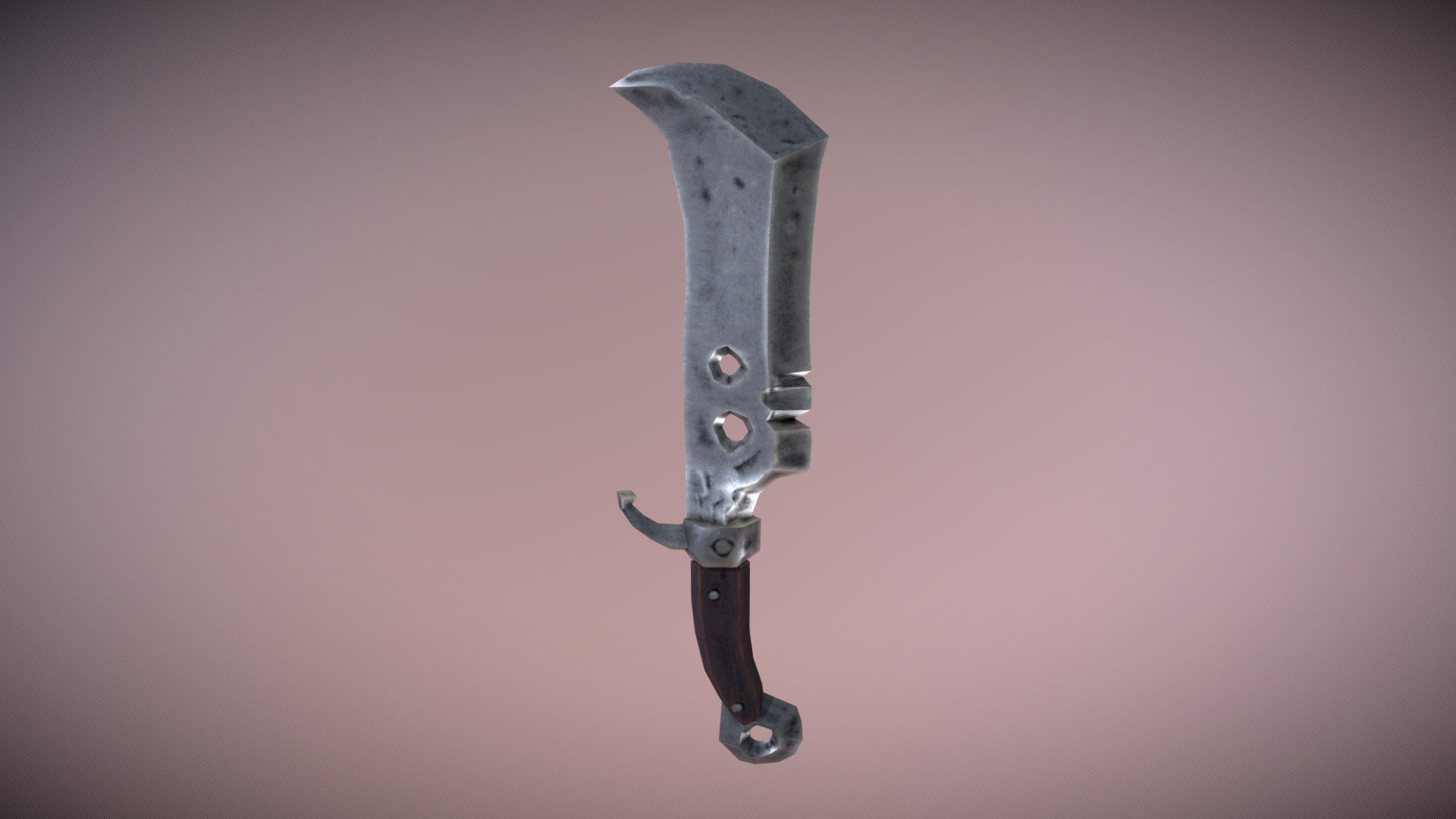 Knife Sword Lowpoly