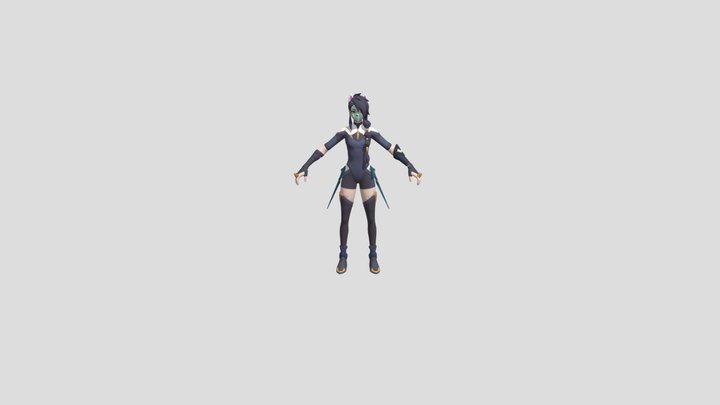 Erisa Fortnite 3D Model