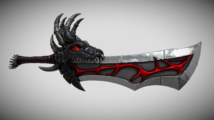 Bloodfang Blade 3D Model