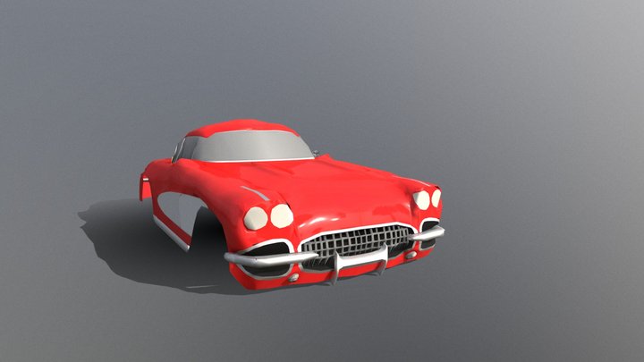 1962 Corvette c1 3D Model