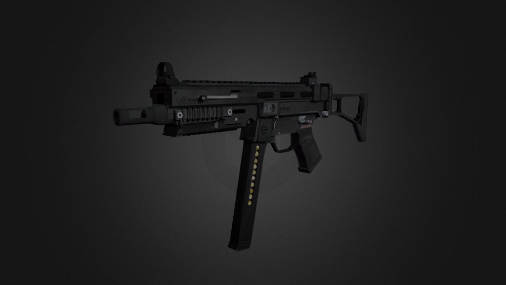 UMP 45 Low Poly - 3D model by Brick Studio (@redcubmodels) [f52b53c ...