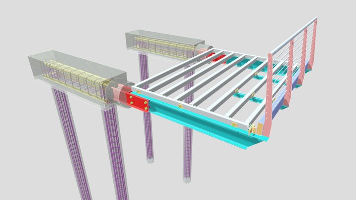 Modulo Pista Ciclabile Cavallino 3D Model