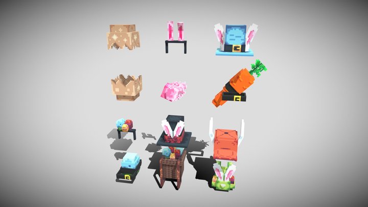 Easter Cosmetics 3D Model