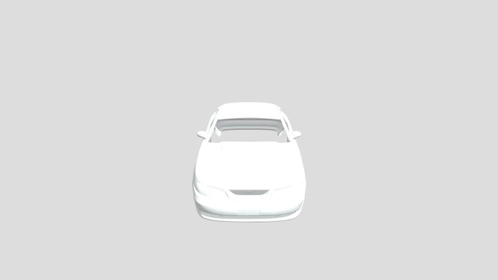 Ford Mustang GT 1998 Printable Body Car 3D Model