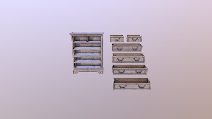 FLAGSHIP_Chest of drawers_White 3D Model