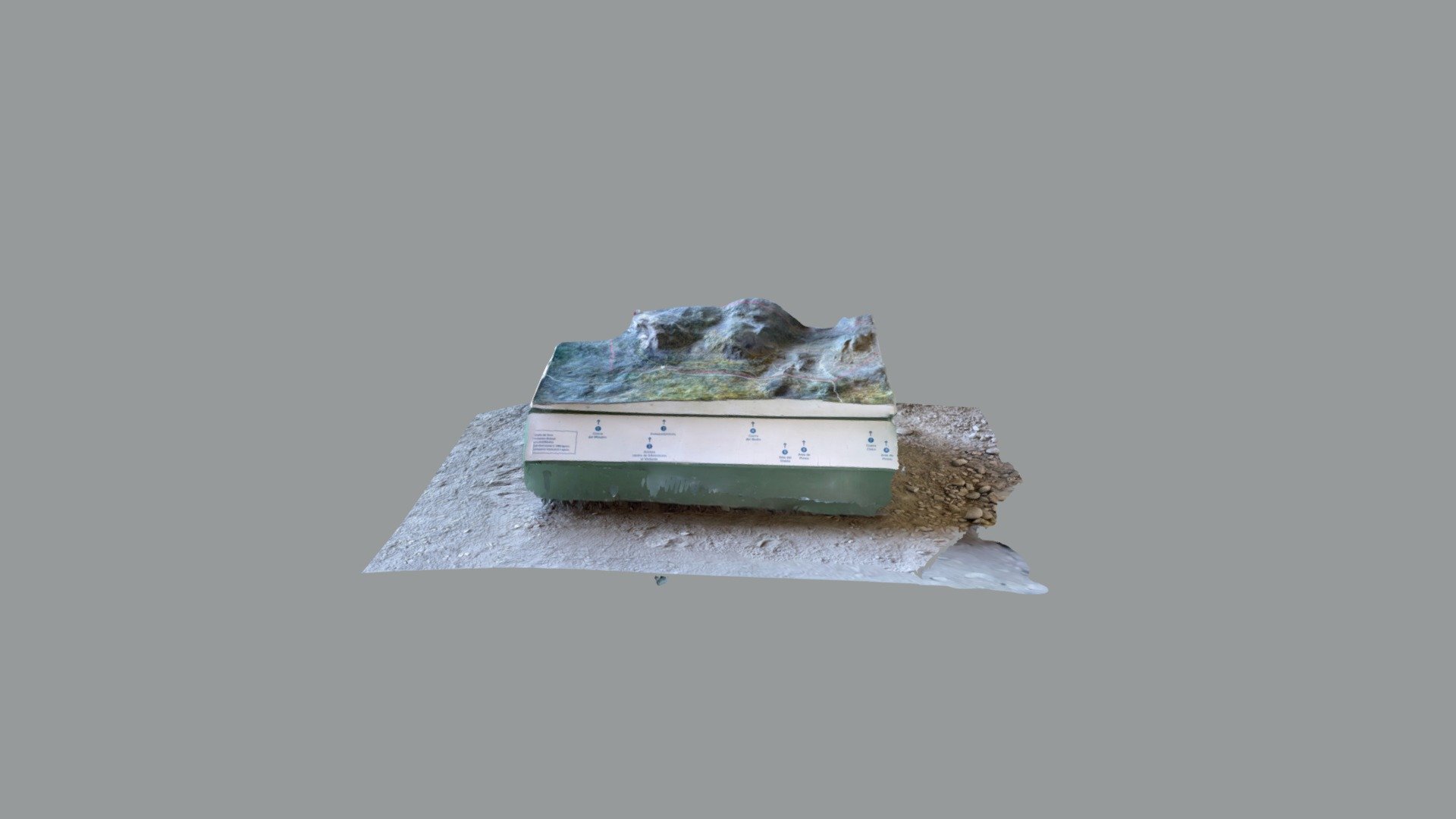 Maqueta - cueva milodon