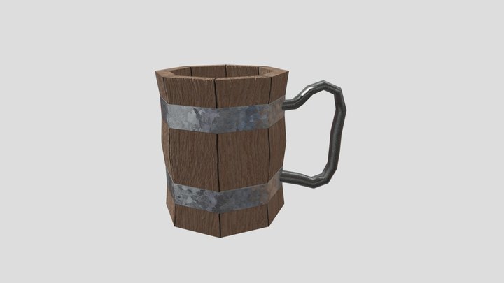 WoodenMug 3D Model
