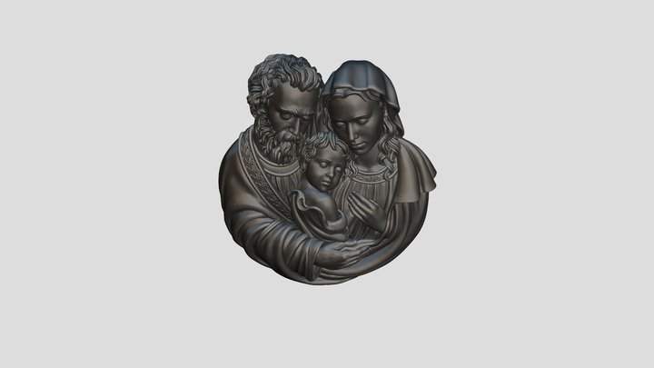 Holy+family+pendant+decimated 3D Model