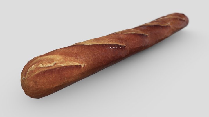Baguette 3D Model