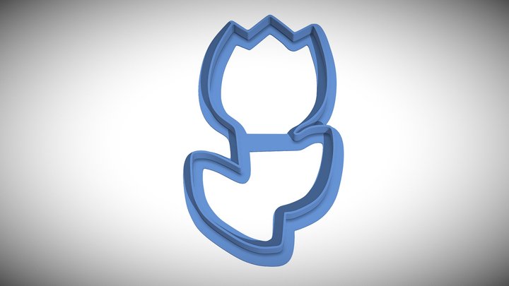 Flower Cookie Cutter – Gratis 3D-model STL