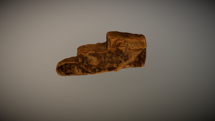 Rock - A Stepped Formation 3D Model