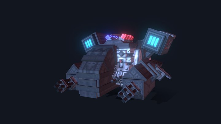 Cyber Police Drone 3D Model
