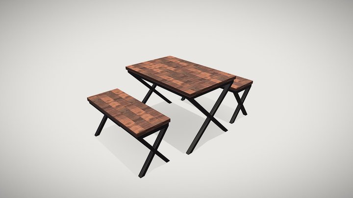 Shelby Dining Table Test 3D Model