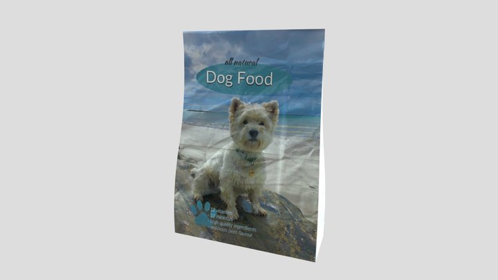 Dog Food Bag 3D Model