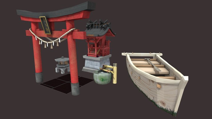 DAE 5 Finished props - Grandma's house 3D Model