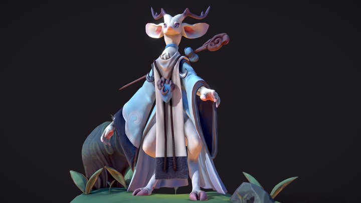 Deer - Stylized Creation 3D Model